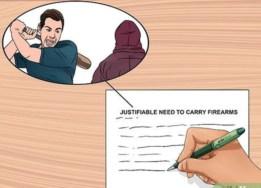 ステップ7実証する声明を書きます justifiable need to carry a firearm.