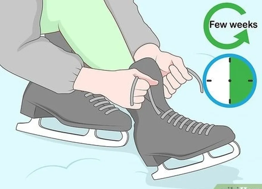 ステップ1ドン't try to break in your skates all at once.