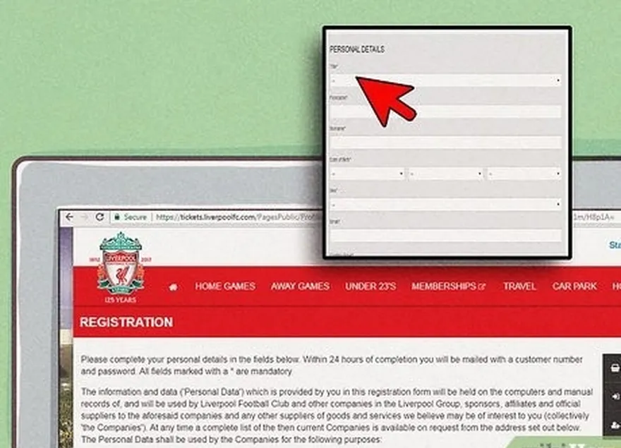 ステップ1 lfc webサイトでアカウントを作成します。