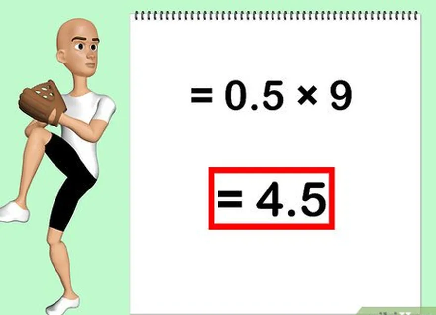 ステップ3この数にイニングの総数を掛けます。