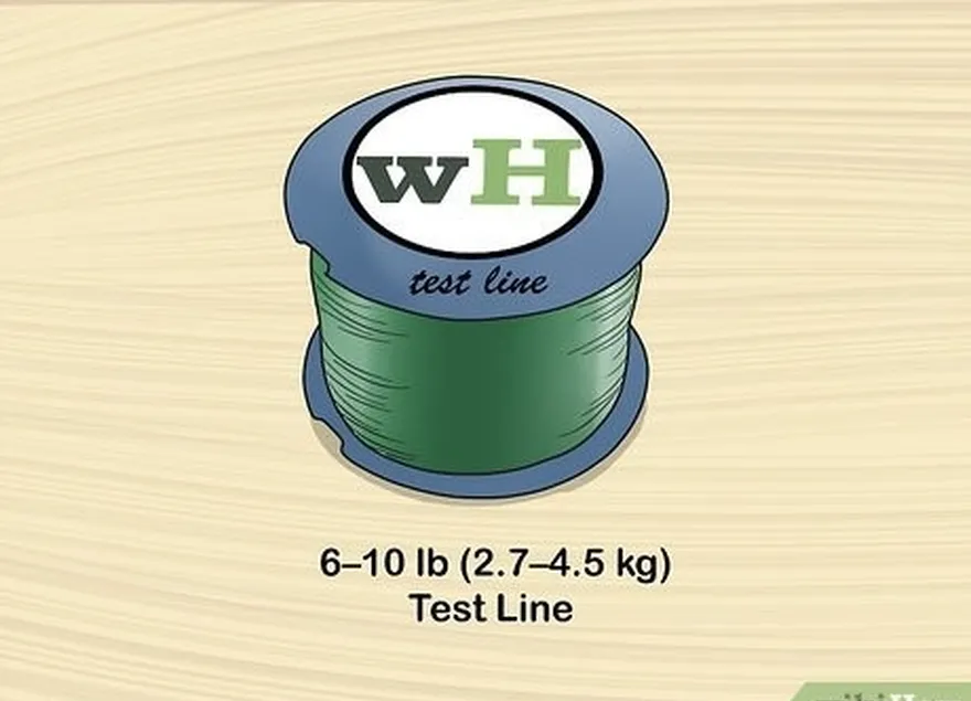 ステップ3 6〜10 lb（2.7〜4.5 kg）のテストラインを使用します。