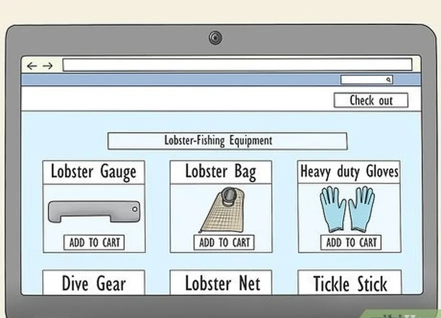 ステップ5クロークされたロブスターフィッシングのために適切な機器を購入します。