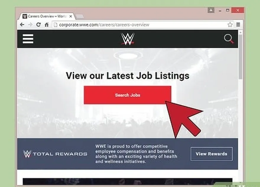 ステップ2 wwe webサイトのキャリアページにアクセスしてください。