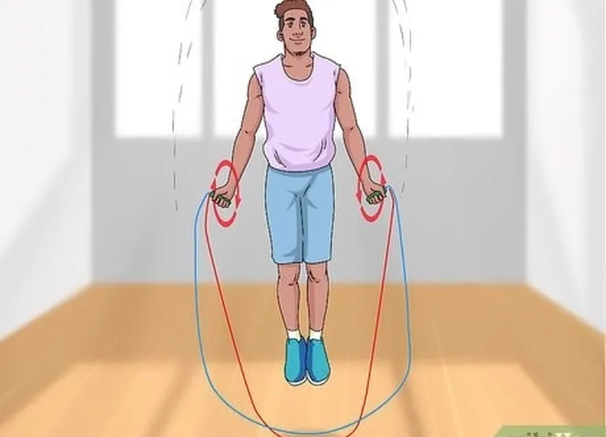 3 ステップ 手首を下に動かしたらすぐにジャンプします。