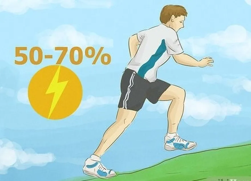 ステップ4 50〜70％の強度で最初のスプリントを実行します。