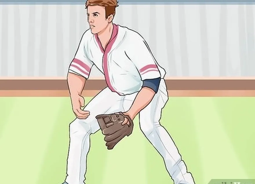 ステップ1あなたを想定しますbaseball ready position.