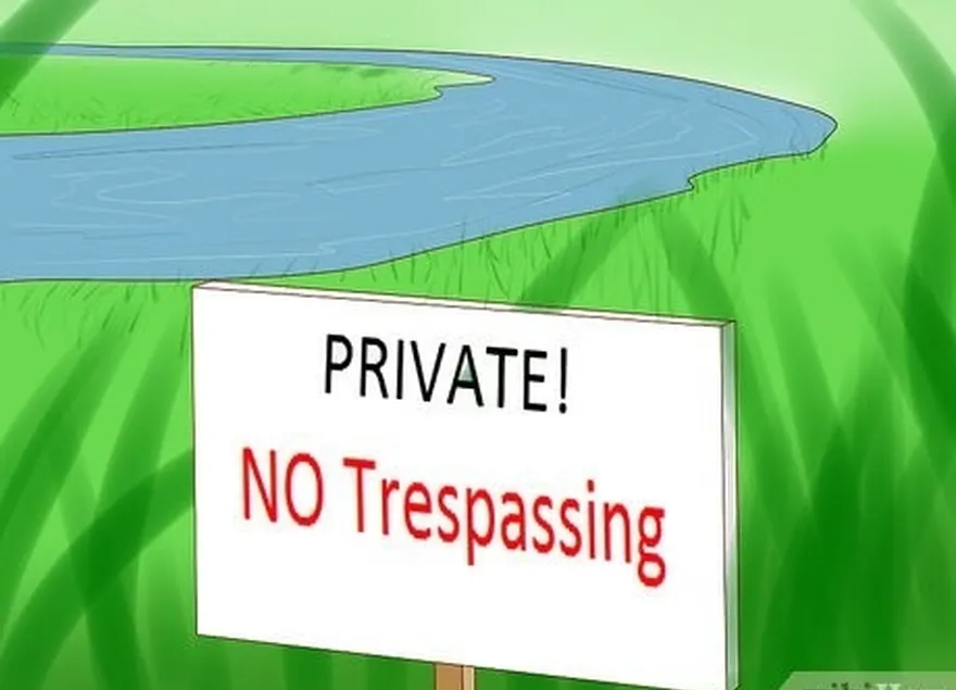 ステップ3ドン't trespass private property without consent.