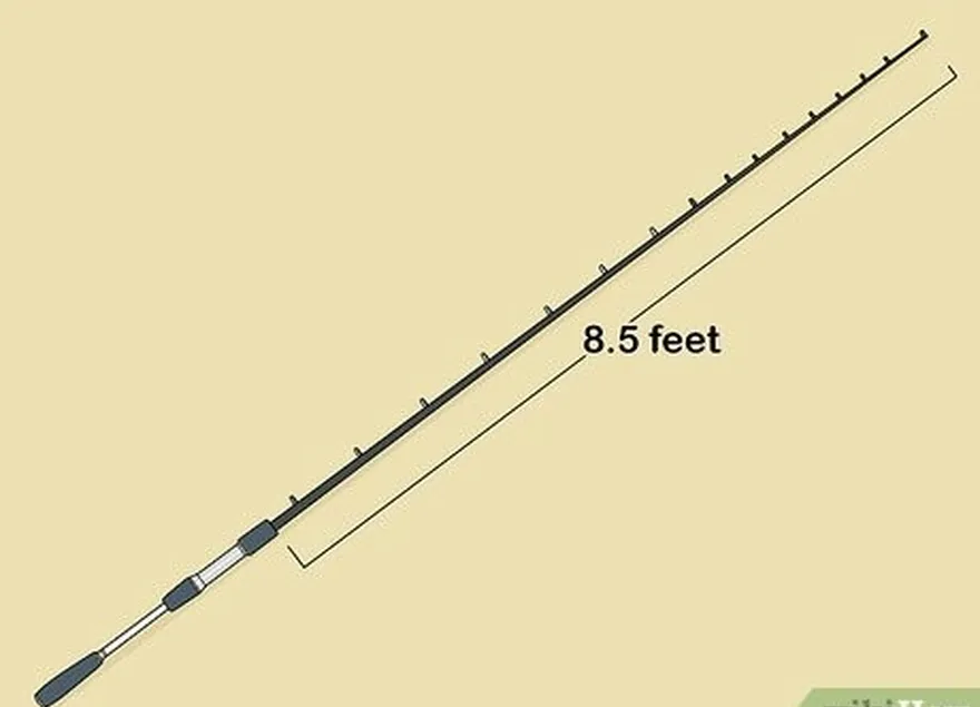 ステップ2大きな魚を捕まえるために、長さ5〜8.5フィート（1.5〜2.6 m）のロッドを使用します。