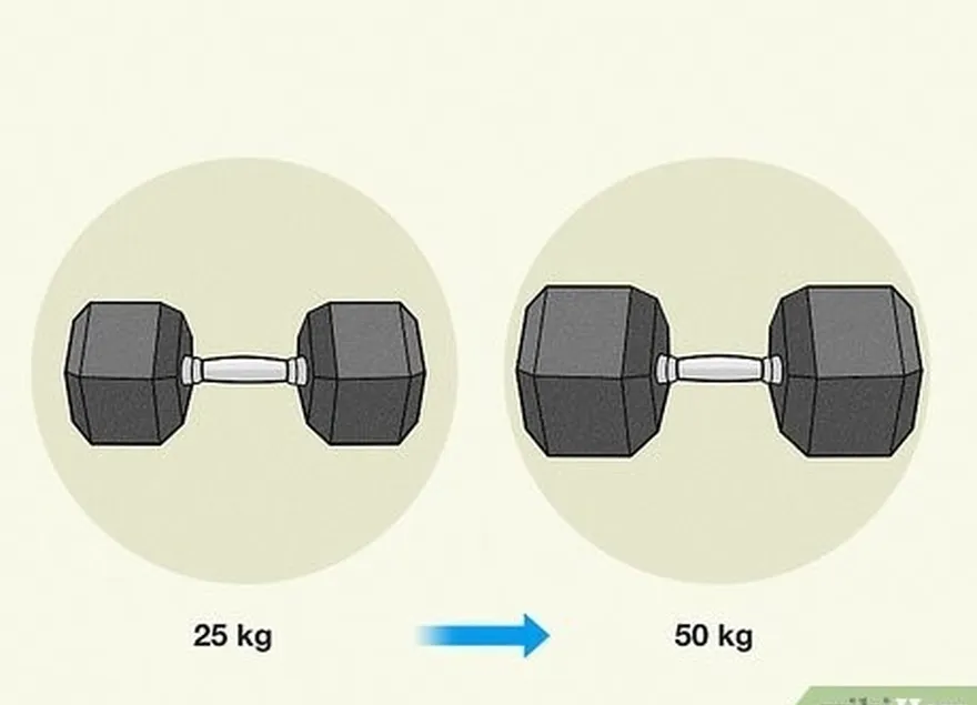 ステップ4弱い腕に適した重量レベルを選択します。