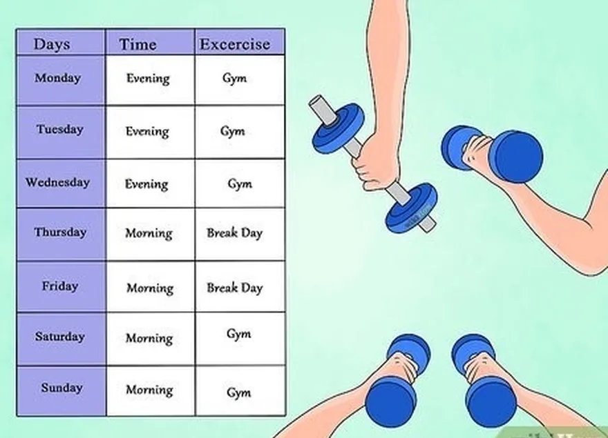 ステップ3は週に3〜5回運動します。