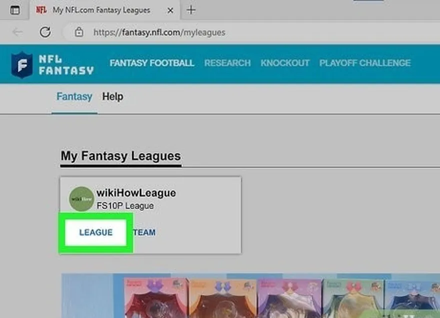ステップ3あなたのリーグにアクセスしてください's 