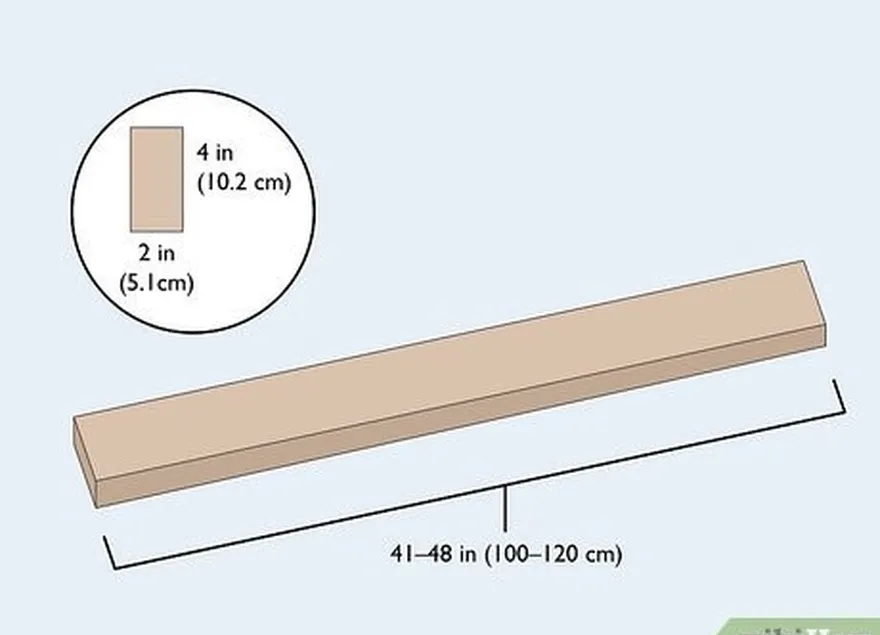 ステップ1ボッケンのために（100〜120 cm）ロングハードウッドボードを購入します。