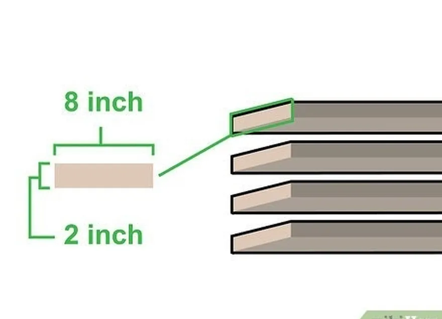 ステップ5高さ4インチ（5.1 cm）、幅8インチ（20 cm）の木片を購入します。