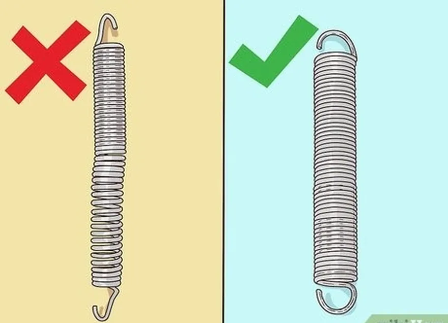 ステップ4スプリングが引き伸ばされていないか、ゆがんでいないことを確認します。