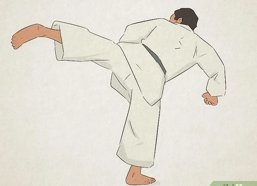 それ's a martial arts move where you kick backward at your target.