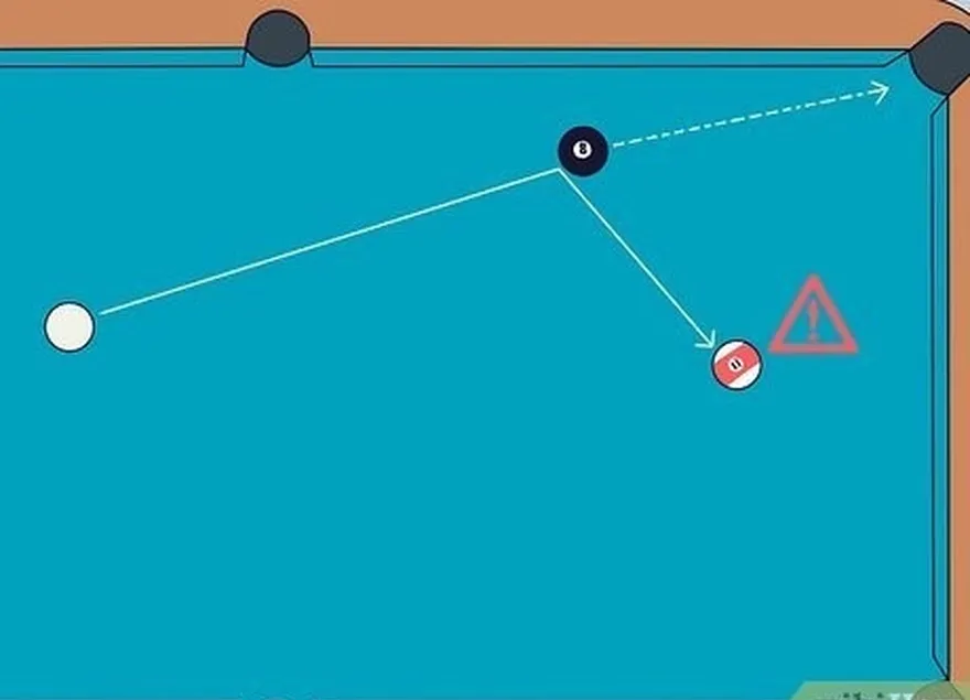 ステップ 6 8 ボールが勝ったヒットを打つ't carom or kiss.