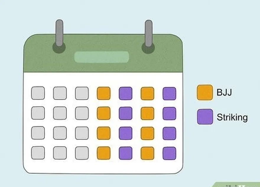 ステップ1交互の日に各分野の作業を行い、シンプルに保ちます。