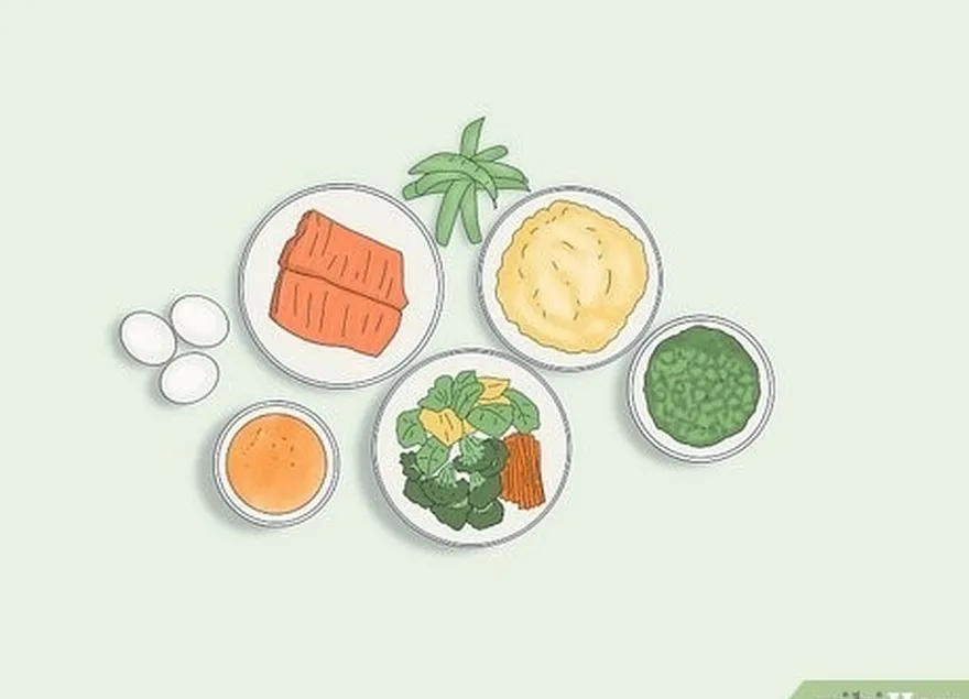 ステップ2さまざまな食品が含まれていることを確認してください。