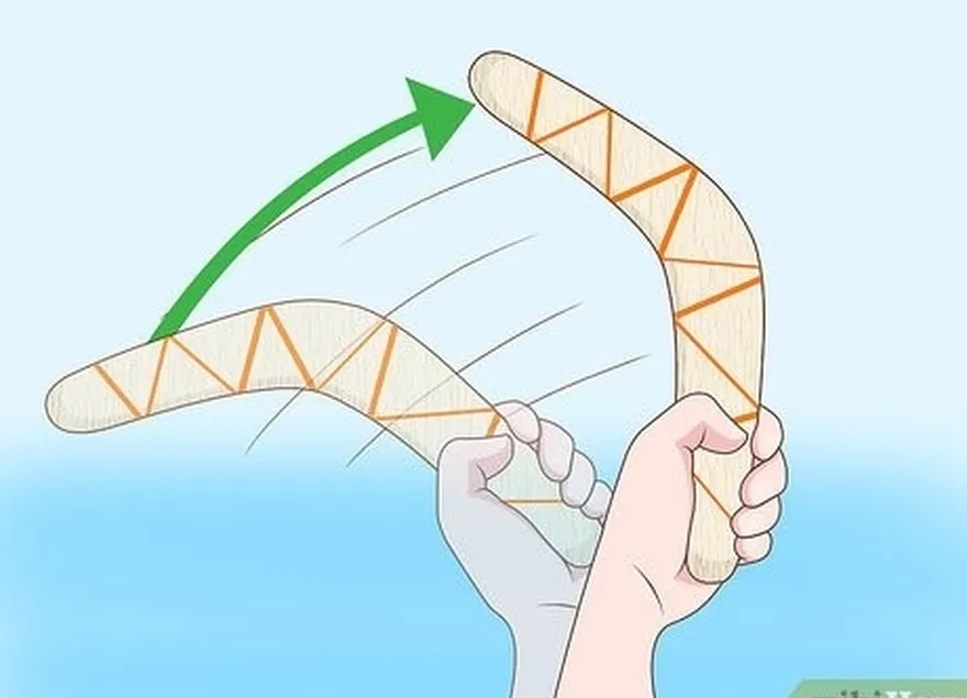 ステップ 2 ブーメランが間違った場所に戻ってきた場合は、方向を変えます。