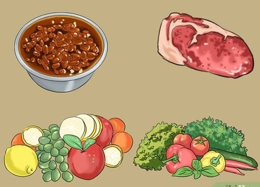 ステップ4健康を食べる...