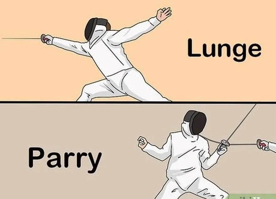 ステップ2 lunge and parry: