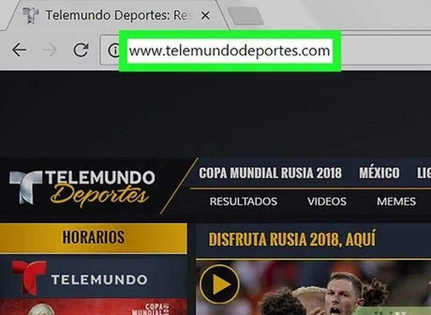 ステップ2 6月25日までにtelemundodeportesを使用します。