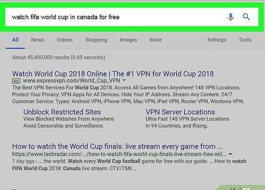 ステップ1あなたの国がfifaを無料で放送しているかどうかを確認してください。