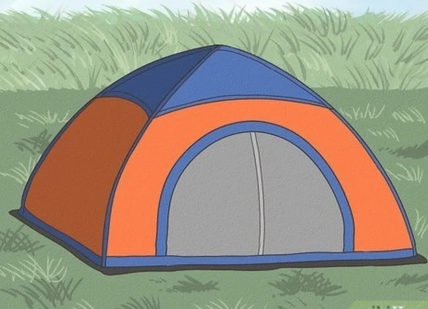 ステップ1テントの足跡を取得します's about the same size as your tent.